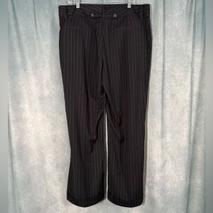 Women’s pinstripe wide leg trouser plus size